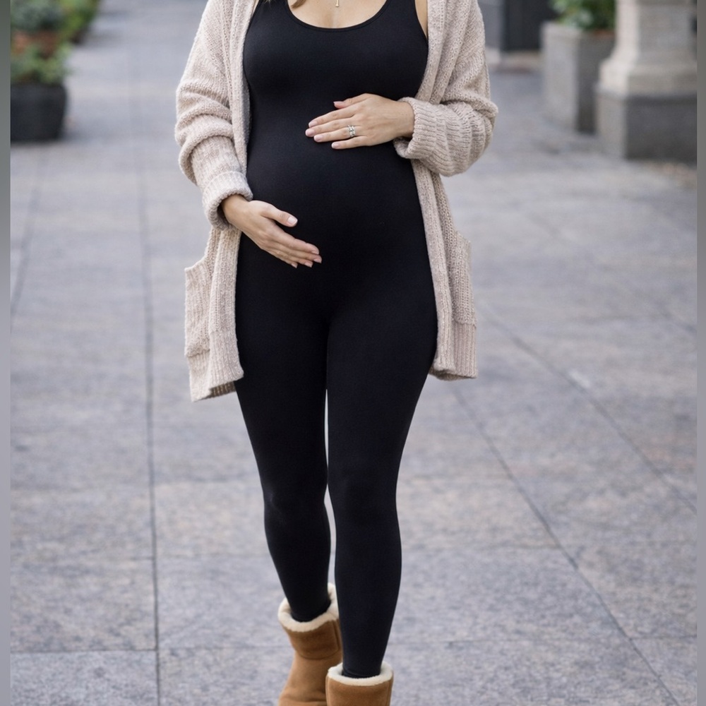 Isabel Maternity by Ingrid & Isabel Black Jumpsuit